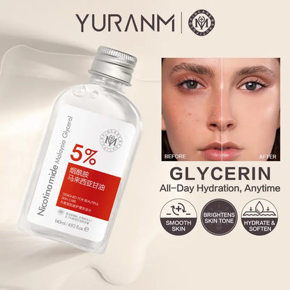 YURANM Losyen Badan Cerah dengan 烟酰胺和甘油-Melembap、Mencerahkan 和 Lembutkan Kulit | YURANM 亮白身体乳